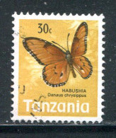 TANZANIE- Y&T N°37- Oblitéré (papillon) - Tansania (1964-...)