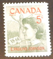 CANADA YT 319 NEUF**MNH " EMILY PAULINE JOHNSON" ANNÉE 1961 - Neufs