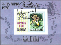 Ras Al-Khaima 1970 - Mi BL 495 B - YT Xxx ( Philatelic Exhibition PHILYMPIA ) - Ras Al-Khaima