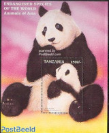 Tanzania 1997 Panda Bear S/s, Mint NH, Nature - Animals (others & Mixed) - Pandas - Tanzania (1964-...)