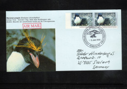 Australian Antarctic Territory 1993 Antarctica Heard Island - Penguins Interesting Cover - Research Stations