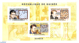 Guinea, Republic 2004 Chess 3v M/s, Imperforated, Mint NH, Chess - Scacchi