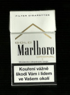Tabacco Pacchetto Di Sigarette Rep. Ceca  - Malboro Gold Da 20 Pezzi  - Vuoto - Etuis à Cigarettes Vides