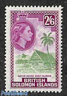 Solomon Islands 1956 2/6sh, Stamp Out Of Set, Mint NH - Solomon Islands (1978-...)