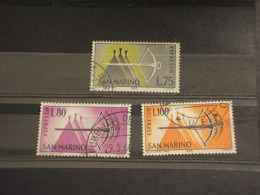 SAN MARINO - ESPRESSI - 1966 BALESTRA 3 VALORI - TIMBRATI/USED - Timbres Express