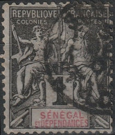 SÉNÉGAL Poste  8 (o) Type GROUPE Paix Et Commerce 1892 [ColCla] - Oblitérés