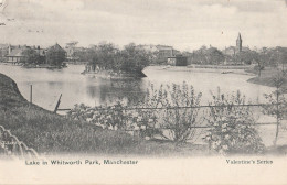 CD34.  Vintage Postcard.  Lake In Whitworth Park, Manchester. - Manchester