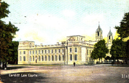 CD08. Vintage Postcard. Cardiff Law Courts, Glamorgan. - Glamorgan