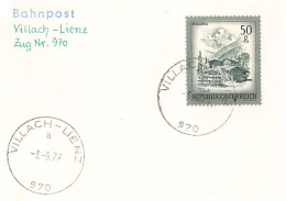 Bahnpost (R.P.O./T.P.O) Villach-Lienz [Ausschnitt] (AD3103) - Lettres & Documents