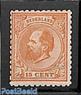 Netherlands 1872 15c, Perf. 11.5:12, Regummed, Unused (hinged) - Ungebraucht