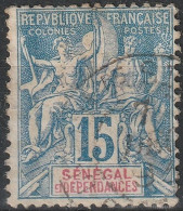 SÉNÉGAL Poste  13 (o) Type GROUPE Paix Et Commerce 1892 [ColCla] - Oblitérés