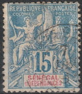 SÉNÉGAL Poste  13 (o) Type GROUPE Paix Et Commerce 1892 [ColCla] - Used Stamps