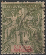 SÉNÉGAL Poste  20 (o) Type GROUPE Paix Et Commerce 1892 (CV 29 €) [ColCla] - Used Stamps