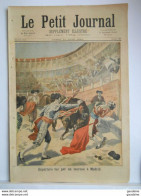 Le Petit Journal N°186 – 11 Juin 1894 – Tauromachie – Corrida - Espartero Tué Par Un Taureau à Madrid - Théâtre - 1850 - 1899