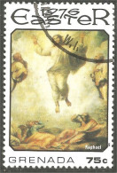 XW01-2855 Grenada Easter Pâques Tableau Raphael Painting Ange Angel - Religious