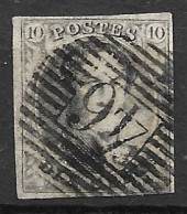 OBP6A Met 4 Randen En Met Balkstempel P46 Gedinne (zie Scans) - 1851-1857 Medallones (6/8)