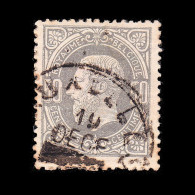 BELGIUM.1869-70.K.Leopold II.50c.SCOTT 38. USED - 1869-1888 Lying Lion