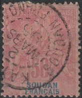 SOUDAN Poste  13 (o )Type Groupe Paix Et Commerce Magnifique Cachet Kayes 2 Mars 1895 (CV 72 €) [ColCla] - Used Stamps