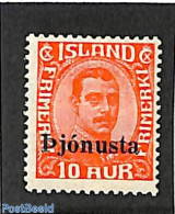 Iceland 1936 10A, On Service, Stamp Out Of Set, Unused (hinged) - Altri & Non Classificati