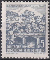 1961 DDR, ** Mi:DD 835 Yt:DD 529A, Ruine Der Rudelsburg An Der Saale - Schlösser U. Burgen