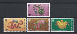 Hong Kong 1989  Year Of The Snake Y.T. 547/550 ** - Unused Stamps
