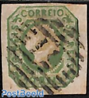 Portugal 1855 50R, Yellowgreen, Used, Used Stamps - Oblitérés