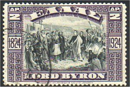 458 Greece Lord Byron (GRC-39) - Oblitérés