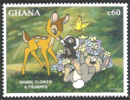 450 Ghana Disney Bambi Deer Fawn Faon Lapin Rabbit Hare Kaninchen Coniglio MNH ** Neuf SC (GHA-193) - Hasen