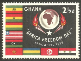 450 Ghana Drapeau Flag Africa Freedom Day MH * Neuf (GHA-170) - Ghana (1957-...)