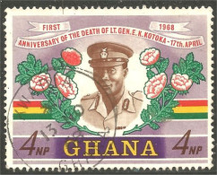 450 Ghana General Kotoka Rose Roses (GHA-173) - Ghana (1957-...)