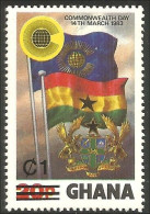 450 Ghana Drapeau Flag MNH ** Neuf SC (GHA-124) - Francobolli
