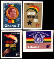 450 Ghana Independence Non Dentele Imperforate MNH ** Neuf SC (GHA-120) - Ghana (1957-...)