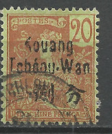 KOUANG-TCHEOU N° 7 Variétée  K De KOUANG à Moitié OBL / Used - Used Stamps