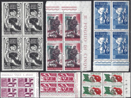 1965 Italia 990 - 5 Decennale Della Resistenza New Quartine Mnh - 1961-70: Neufs