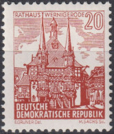 1961 DDR, ** Mi:DD 837 Yt:DD 530A, Rathaus, Wernigerode - Otros & Sin Clasificación