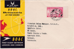 From Barbados To Venezuela - 1958 - Barbades (1966-...)