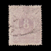 BELGIUM.1870.King Leopold II.8c.SCOTT 31. USED - 1869-1888 Lion Couché