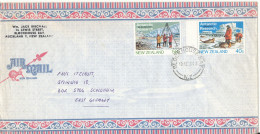 New Zealand Air Mail Cover Sent To Germany DDR 10-2-1984 Topic Stamps ANTARCTIC RECEARCH - Posta Aerea