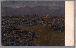 CARTOLINA F.P   IMPRESSIONI DI G.A. SARTORIO NOTTURNO OTTOBRE 1917 - Andere Kriege