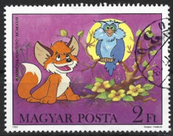 Hungary 1982. Scott #2762 (U) Vuk The Fox Cub And Owl, Cartoon By Attila Dargay - Gebruikt