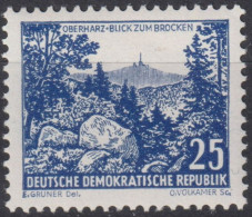 1961 DDR, ** Mi:DD 816 Yt:DD 531, Brocken, Oberharz - Géographie