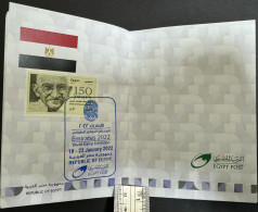 Mahatma Gandhi Palestine Egypt Philatelic Passport Emirates 2022 World Stamp Exhibition Special Postmark - Mahatma Gandhi