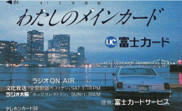 Japan Tamura 50u Old 110 - 30493 Skyline Car Fuji Card Radio On Air / US-City ? - Giappone