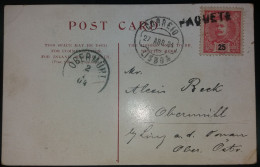 D.CARLOS I - CORREIO MARITIMO - MARCOFILIA - PAQUETE   R.M.S.THAMES - Poststempel (Marcophilie)