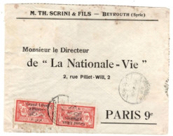 Delcampe - Lebanon - August 8, 1924 Beyrouth Cover To France - Libanon