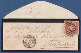 Mourning Letter/ Letter De Deuil - Carta De Luto, 1875 . Lisboa To Portimão - Covers & Documents