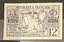 France, Essai De Couleur 1107 MNH/N** Cour Des Comptes, Justice, Balance Roberval - Farbtests 1945-…