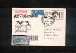 Australian Antarctic Territory 1994 Antarctica - Base Casey - Helicopter Mail From Ice Edge - Huskies Interesting Cover - Research Stations