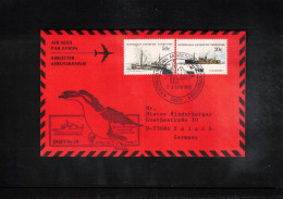 Australian Antarctic Territory 1995 Antarctica - Base Casey - Helicopter Fly Off Interesting Cover - Research Stations