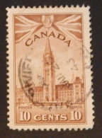 CANADA YT 213 OBLITÉRÉ "LE PARLEMENT" ANNÉES 1943/1948 - Usados